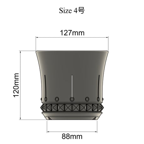 【The Studs】アガベ専用デザイン植木鉢。3Dプリントで軽量・通気性抜群の機能美鉢