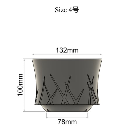 【Laser】アガベ専用デザイン植木鉢。3Dプリントで軽量・通気性抜群の機能美鉢