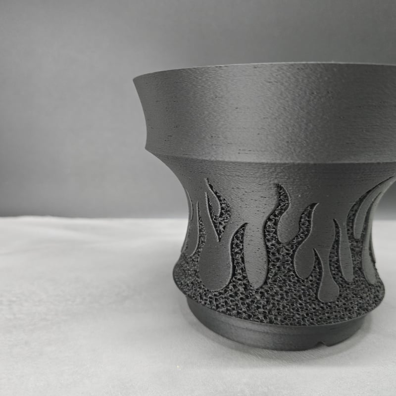 Flame】アガベ専用デザイン植木鉢。3Dプリントで軽量・通気性抜群の