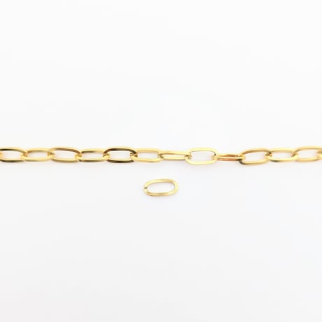 ¥99【20cm】サージカルステンレス製 あずきチェーン│allステンレス304│ 量り売り 大 ゴールド