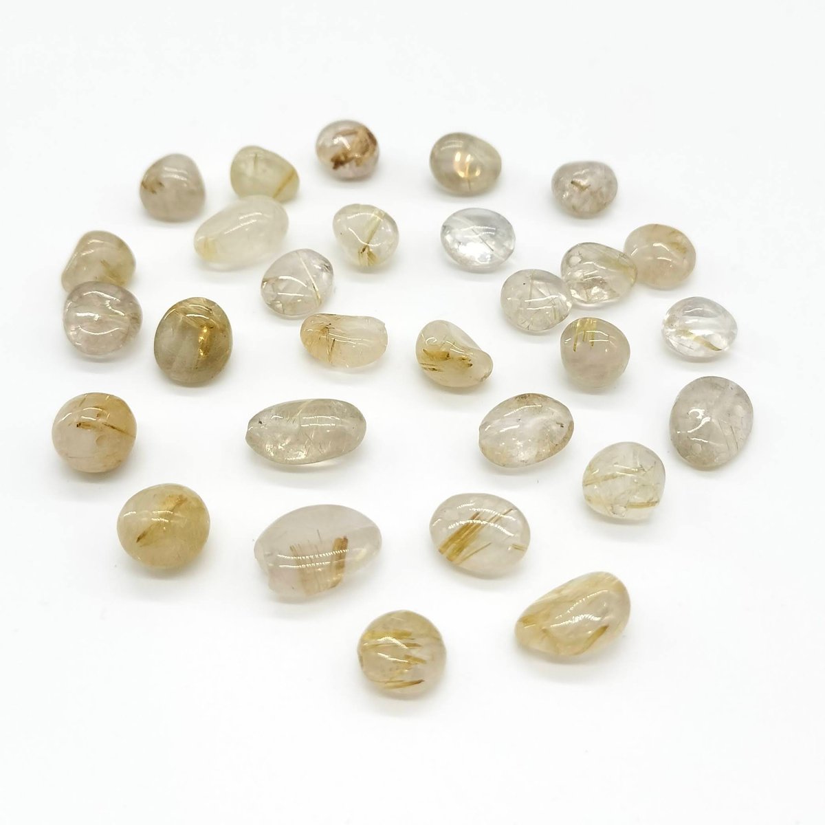 99【2点】ルチルクォーツ《タンブル ゴールド》 | koikage