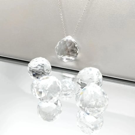 ¥199【1点】ガラス製 サンキャッチャーパーツ│ボールチャーム│20mm クリア