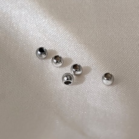 ¥99【16点】サージカルステンレス製 つぶし玉│allステンレス316│2mm シルバー