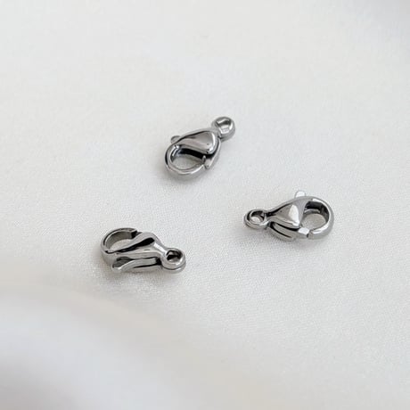 ¥99【5点】サージカルステンレス製 カニカン│allステンレス304│9mm シルバー