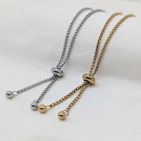 ¥199【1点】サージカルステンレス製 スライド式アジャスター│allステンレス304│シルバー 24cm