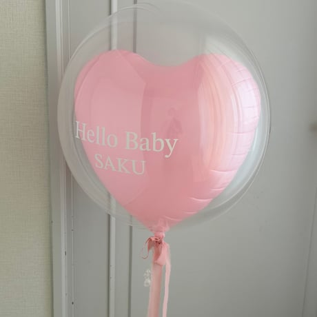 浮かせてお届け｜ピンクハートバルーン  〜Pink Big Balloon〜