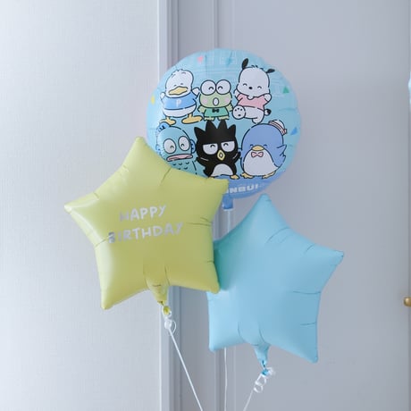 浮かせてお届け｜ハピダンブイ スターバルーンパフェ｜バルーンギフト・誕生日バルーン・ヘリウムバルーン