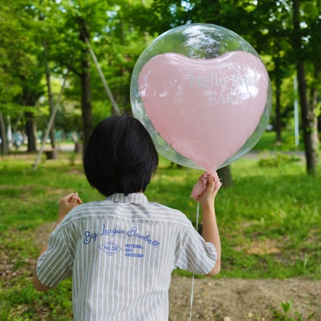 浮かせてお届け｜ピンクハートバルーン  〜Pink Big Balloon〜