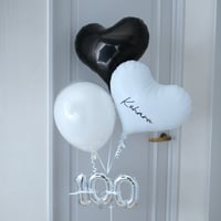浮かせてお届け｜記念日ナンバーバルーン｜バルーンギフト・誕生日バルーン・ヘリウムバルーン