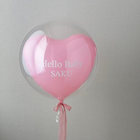 浮かせてお届け｜ピンクハートバルーン  〜Pink Big Balloon〜