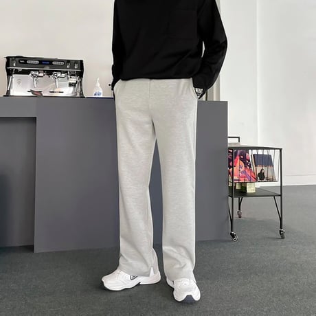 side slit straight sweat pants　VG1068