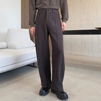 minimal wide seam slacks /2color　VM1152