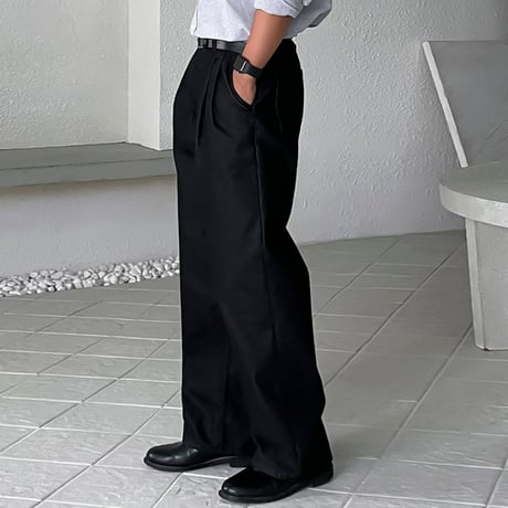 tuck straight denim pants　VG1074