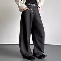asymmetric button wide slacks　VM1139