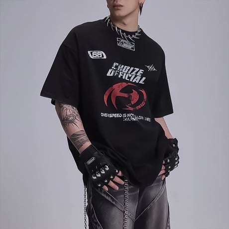 oversized street logo tshirt　VM1100