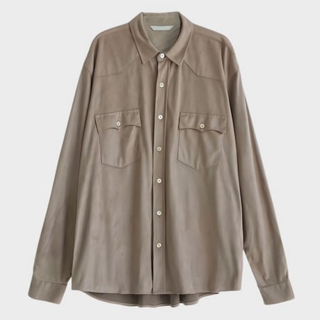 suede western two-pocket shirt /4color　VG1143