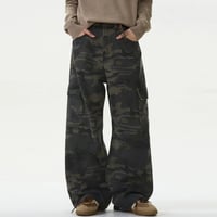 faded camo wide cargo pants　VG1160
