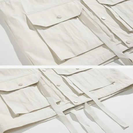hooded nylon utility vest　VG1090