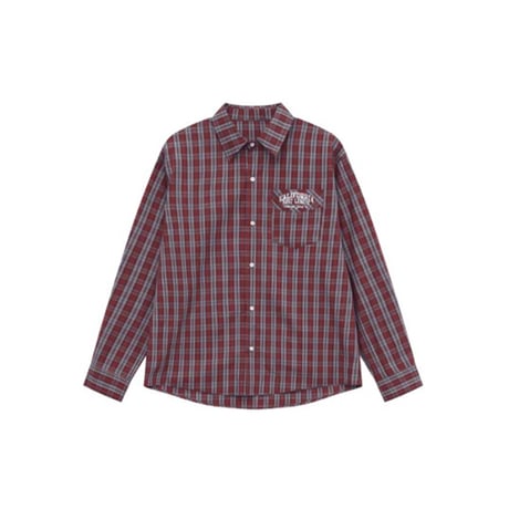 retro check loose fit shirt　VG1175