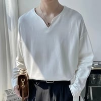 minimal oversized v-neck cutsew /2color　VG1338