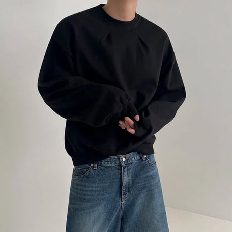 shoulder tuck volume sleeve sweatshirt /2color　VG1168