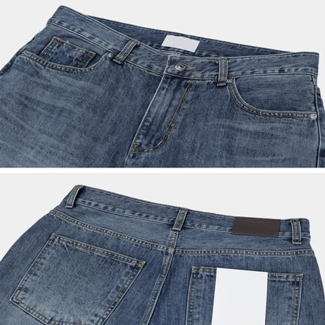 vintage wash straight fit denim　VG1178