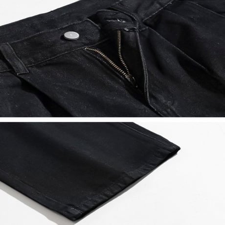 tuck straight denim pants　VG1074