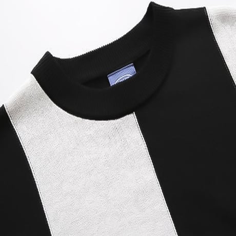 minimal vertical bicolor knit /3color　VM1167