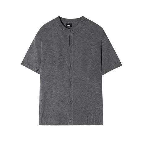 minimal short sleeve knit shirt /2color　VG1324