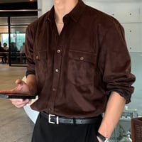 suede western two-pocket shirt /4color　VG1143