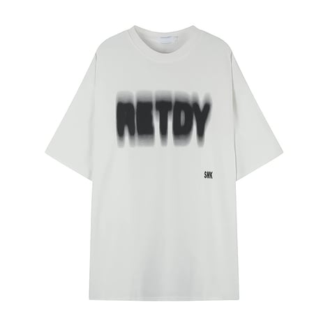 blur logo oversized tee /4color　VM1038