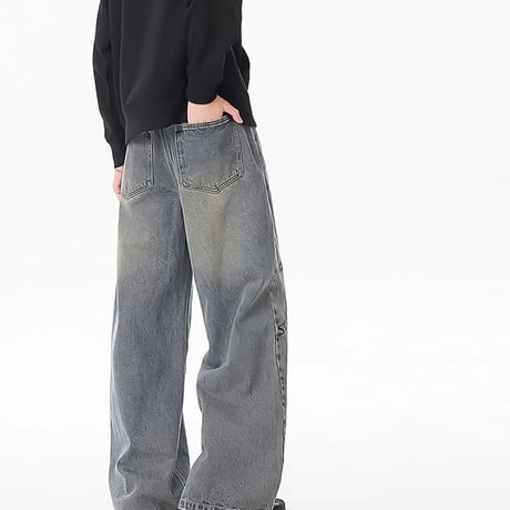 graffiti art baggy denim /2color　VM1020