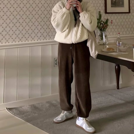 corduroy jogger pants　VG1070