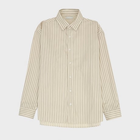 classic vertical stripe relax shirt /3color　VG1104