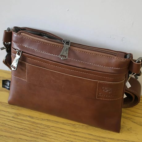 minimal pu leather cross bag /3color　VG1211