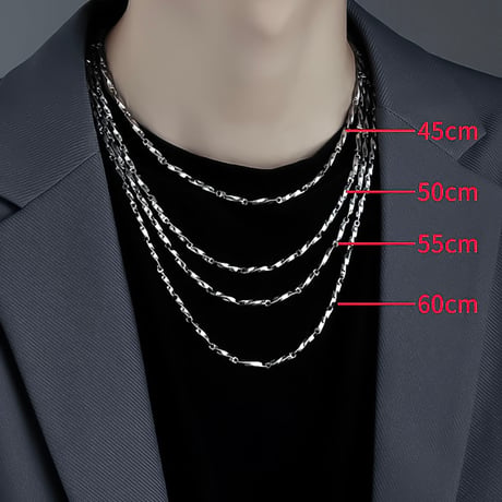 minimal twist chain necklace　VM1082
