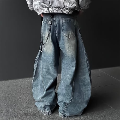 curved seam wide denim　VM1063