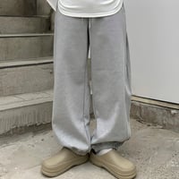 balloon silhouette sweat pants /2color　VG1071