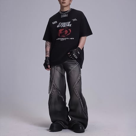 oversized street logo tshirt　VM1100