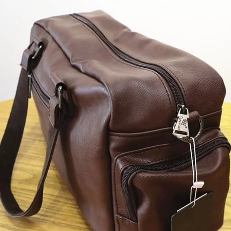 minimal pu leather 2way boston bag /3color　VG1212