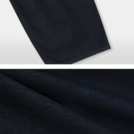 curved wide denim pants /2color　VG1118