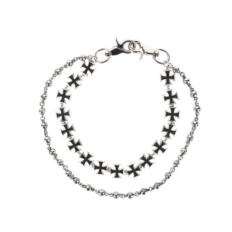 cross charm double wallet chain　VM1085
