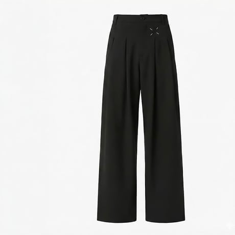 x-detail wide pleat slacks /2color　VM1115