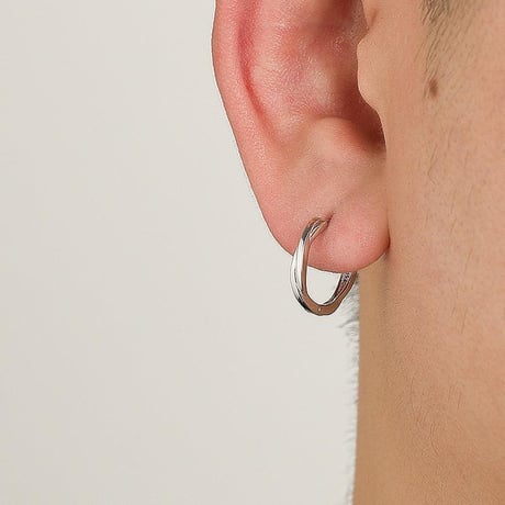 minimal twist hoop earring　VG1205