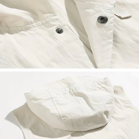 hooded nylon utility vest　VG1090