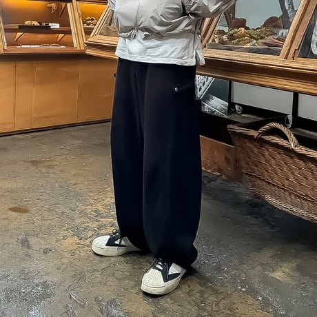loose seam wide sweat pants /2color　VM1117