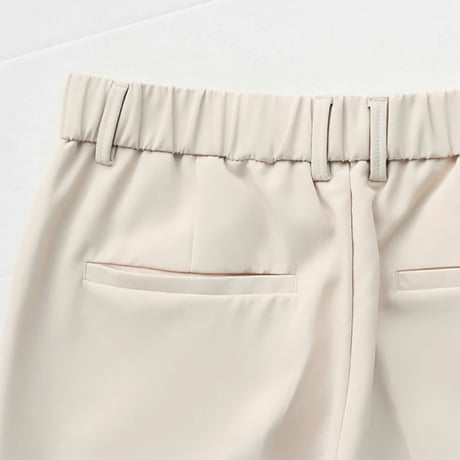 minimal tucked wide slacks /3color　VM1122