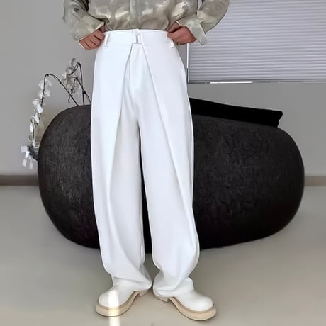 minimal layered wide slacks　VM1146