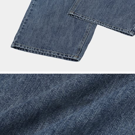 vintage wash straight fit denim　VG1178