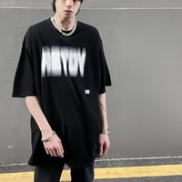 blur logo oversized tee /4color　VM1038